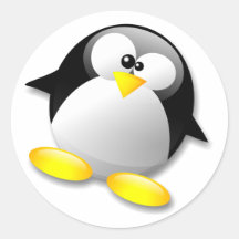 LINUX TUX CRYSTAL STICKERS