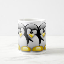 LINUX TUX PENGUIN FRIENDS MUGS