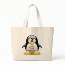 Linux Ubuntu Tux Tote Bags
