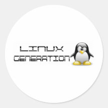 LinuxGeneration Round Sticker