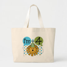 Lion 4th Birthday T-shirts and Gifts Bag