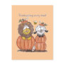 Lion and Lamb in Pumpkins