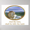 lion and lamb poster posters