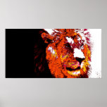Lion Art Print Poster