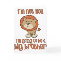 lion big brother greeting cards