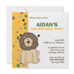 Lion • Birthday Invitation