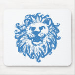 Lion Champ 2 Blue mousepads