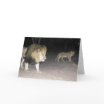 Lion & Cub Card