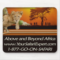 Lion Cub, Sunset & Masai Mousepad