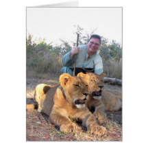 Lion Encounter (Walking with Lions) Card