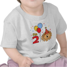 Lion Face  2nd Birthday T Shirt