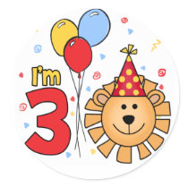 Lion Face 3rd Birthday