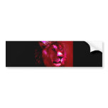 Lion Face Bumper Sticker