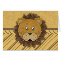Lion Face Greeting Cards