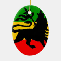 Lion Flag Christmas Ornaments