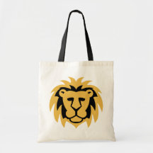 Lion Gold Canvas Bags