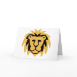 Lion Gold Greeting Card