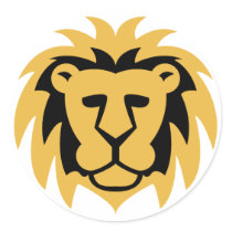 Lion Gold Sticker