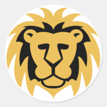 Lion Gold Sticker