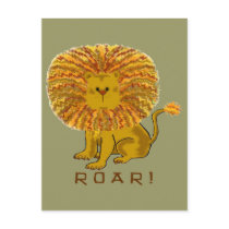 Lion Greeting Cards Postcard