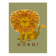 Lion Greeting Cards Postcard