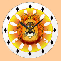 Lion Head Clock wall clocks