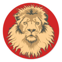 Lion Head Sticker