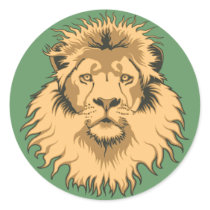 Lion Head Sticker