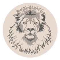 Lion Head sticker