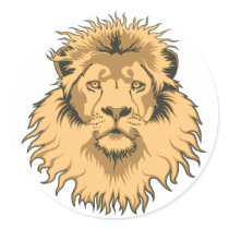 Lion Head Sticker