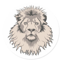 Lion Head Sticker