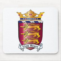 Lion Heart Crest Mousemat
