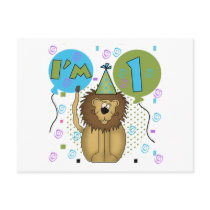 Lion I'm 1 First Birthday Tshirts and Gifts Postcard