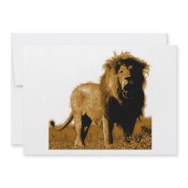 Lion Invitation - Lion Invites