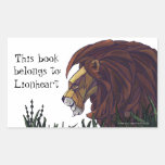 Lion King Personalised Bookplate Sticker