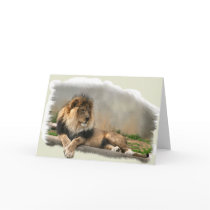 Lion Lovers Art Gifts Card