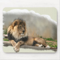 Lion Lovers Art Gifts Mouse Mats