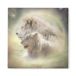 Lion Moon Art Magnet