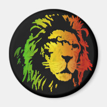 Lion of Zion Judah Reggae Lion Fridge Magnets