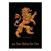 Lion on Black Business Card