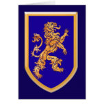 Lion on Blue Shield card