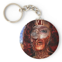 lion on fire key chains