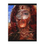 lion on fire post card