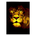 Lion Pop Art Greeting Card