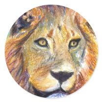 Lion Portrait ACEO Sticker