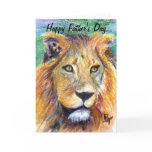 Lion Portrait Father's Day Card
