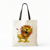 Lion Roaring Canvas Bags