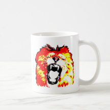 Lion Roaring Coffee Mug
