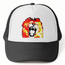 Lion Roaring Trucker Hat