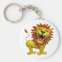 Lion Roaring Key Chain